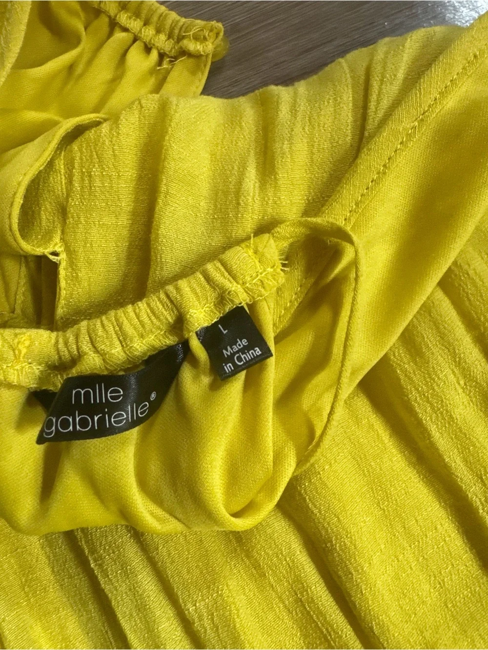 Mlle Gabrielle Lemon Yellow Maxi Skirt with Ruffle Hem